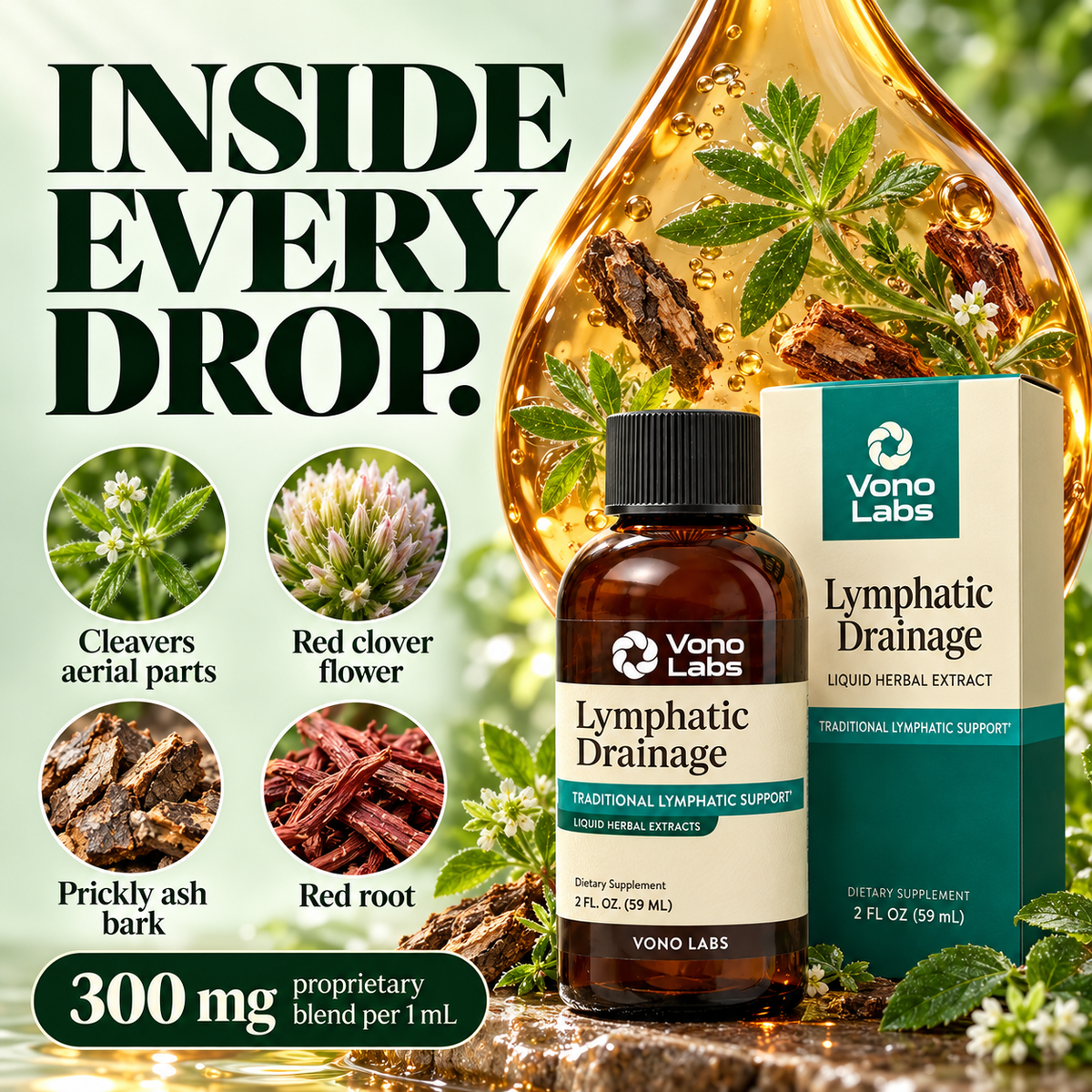 Vono Labs Lymphatic Drainage Drops