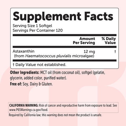 Astaxanthin 12mg