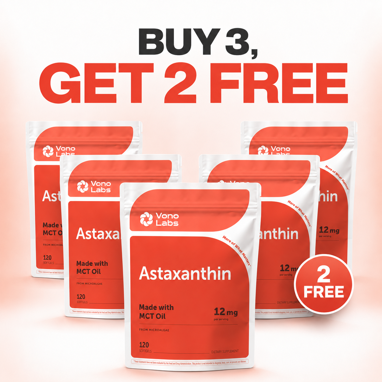 Astaxanthin 12mg Daily Antioxidant For Lifelong Vitality