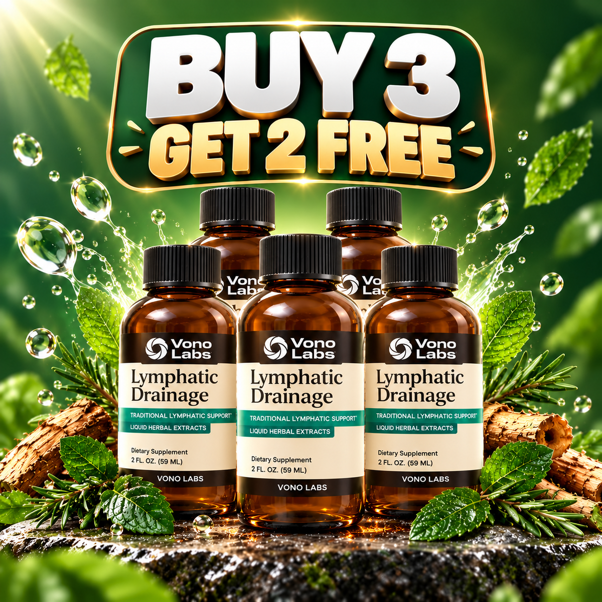 Vono Labs Lymphatic Drainage Drops