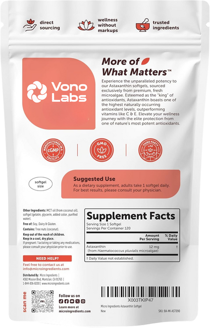 Astaxanthin 12mg