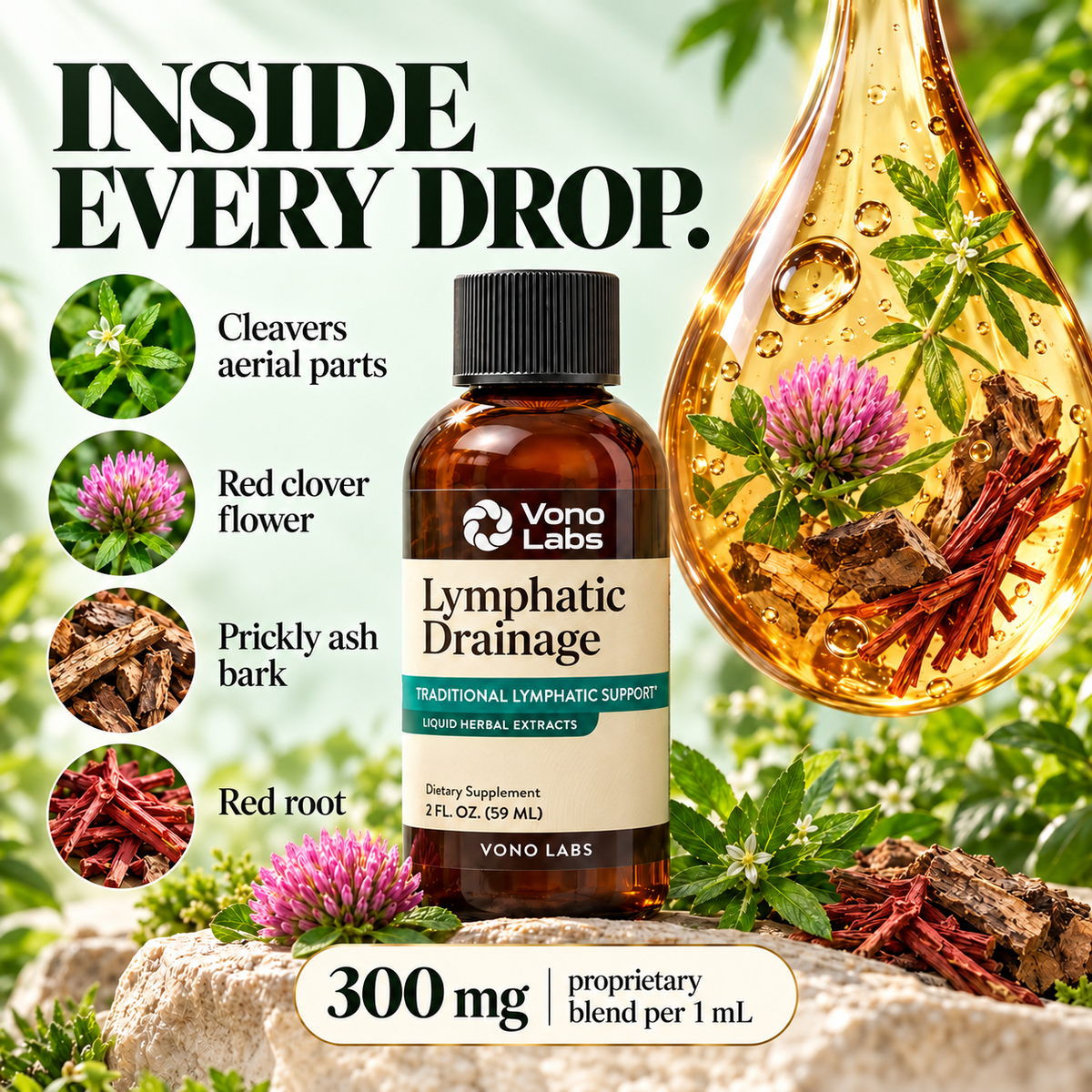 Vono Labs Lymphatic Drainage Drops
