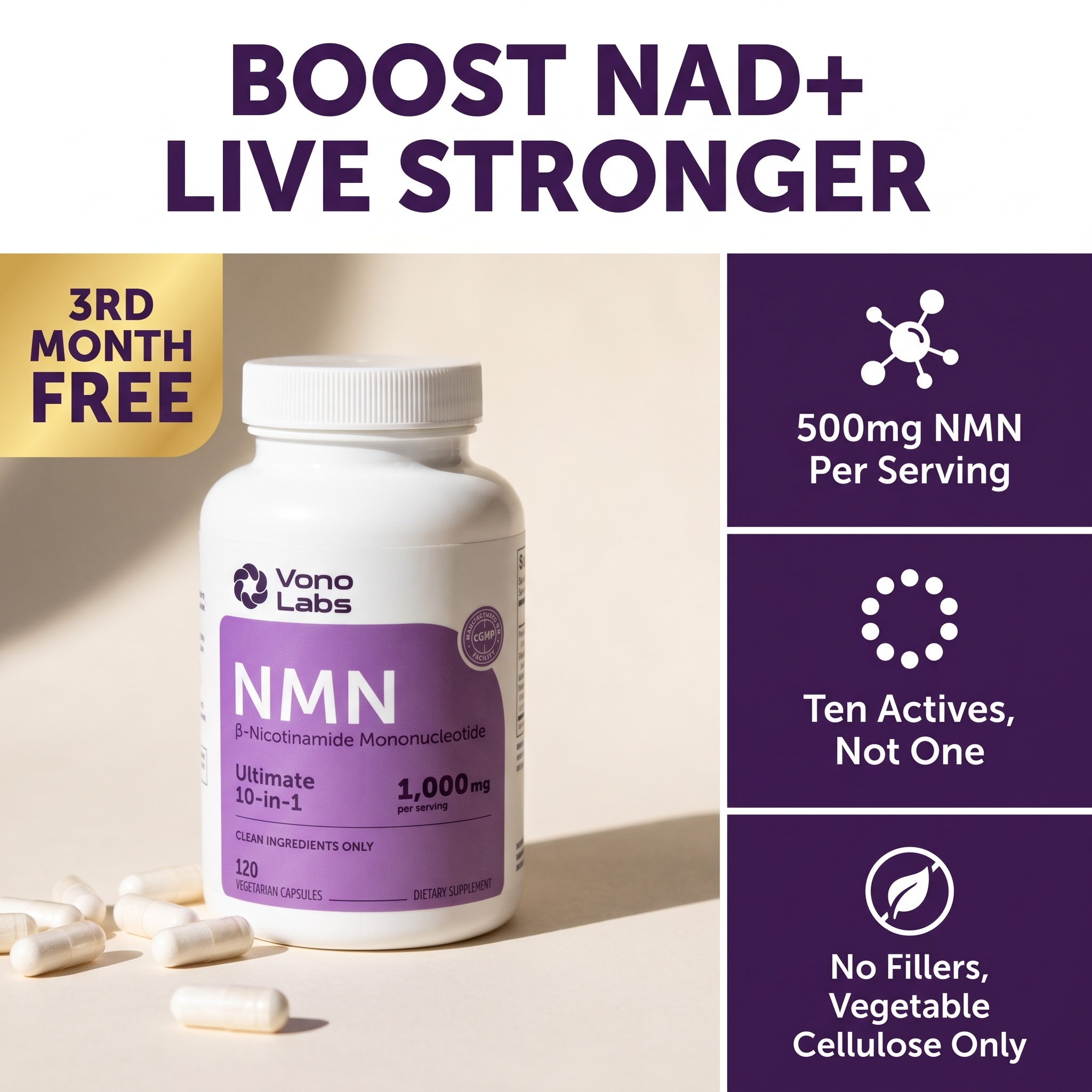 Vono Labs® NMN 10-in-1 Complex